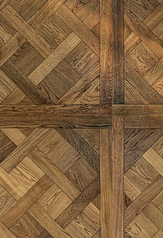 暖かい白いオークフレンチカントリーデザインParquet Flooring OA003-42