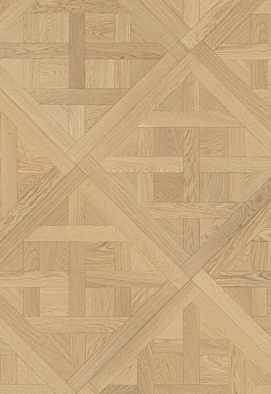 ナチュラルホワイトオークブラシ付きデザインParquet Flooring OA001-9